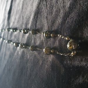Black Metal Long Necklace